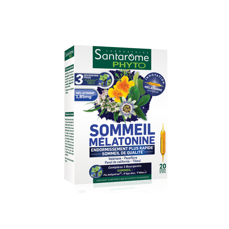 Sommeil Melatonine, 20fiole - Santarome