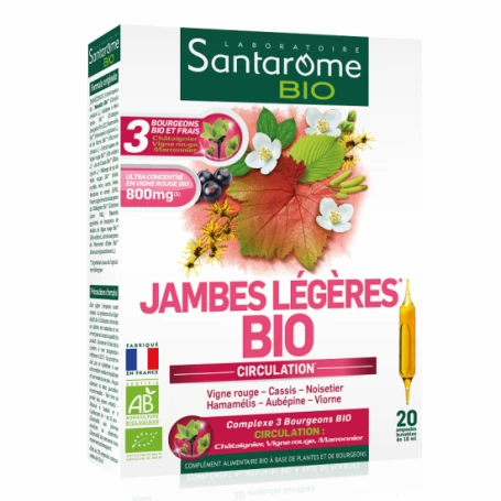 Jambes Legeres, eco-bio, 20fiole - Santarome
