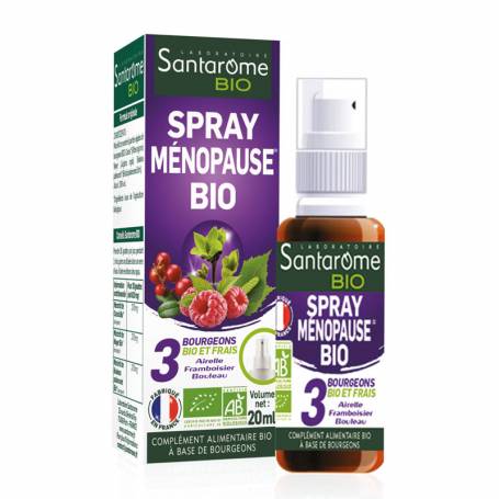 Spray Menopause complex 3 muguri gemoterapici, eco-bio, 30ml - Santarome