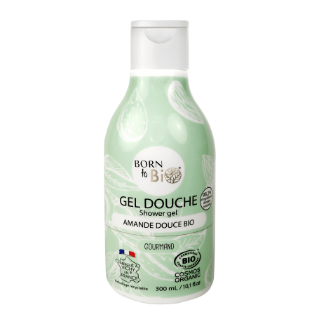 Gel de dus cu migdale dulci, eco-bio, 300ml - Born to Bio