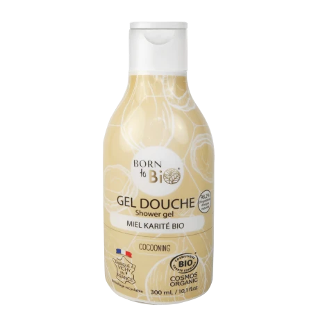 Gel de dus cu miere si shea, eco-bio, 300ml - Born to Bio