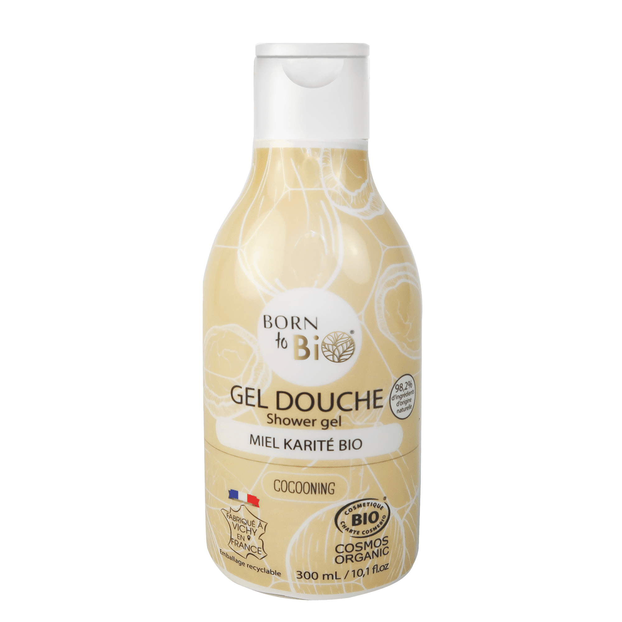 Gel de dus cu miere si shea, eco-bio, 300ml - born to bio