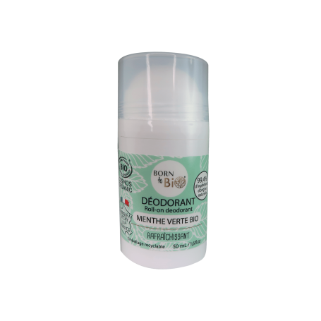 Deodorant roll-on cu Menta Verde, eco-bio, 50ml - Born to Bio