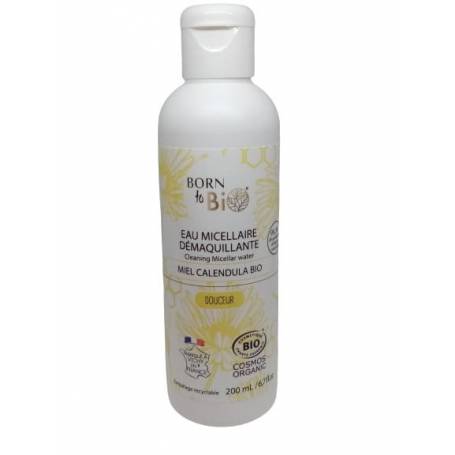 Apa micelara pentru piele sensibila cu miere si galbenele, eco-bio, 200ml - Born to Bio