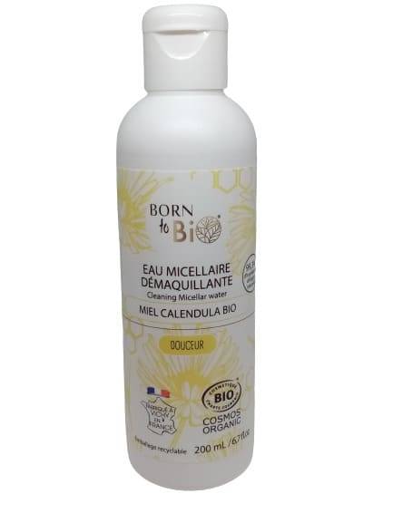 Apa micelara pentru piele sensibila cu miere si galbenele, eco-bio, 200ml - born to bio