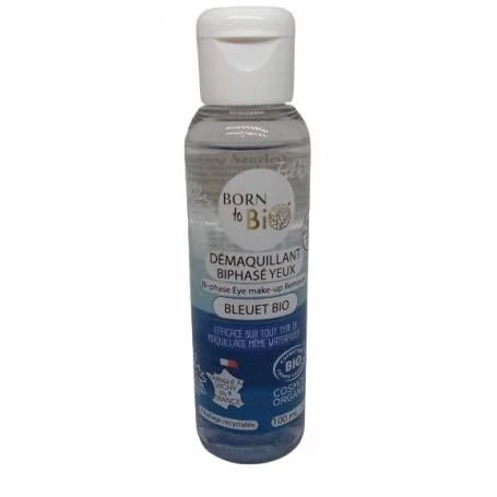 Demachiant bifazic cu albastrele pentru ochi, eco-bio, 100ml - Born to Bio
