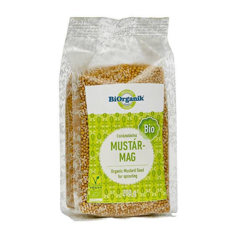 Mustar boabe pentru germinat, eco-bio, 200g - Biorganik