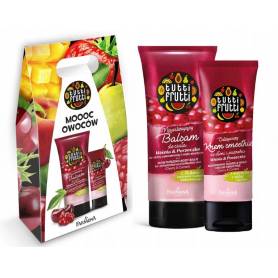 Set cadou Tutti Frutt, Balsam Corp visine si coacaze si Crema de maini - Farmona