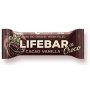 Baton cu cacao si vanilie in ciocolata raw, fara gluten, eco-bio, 40g - Lifebar