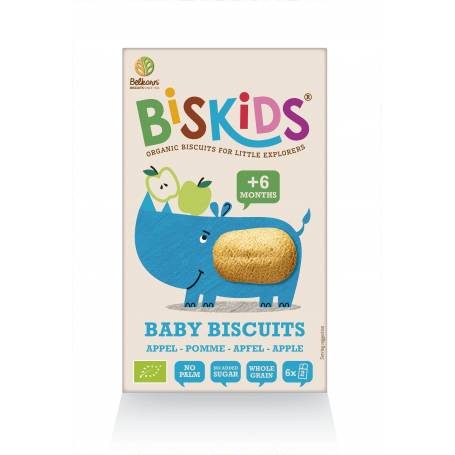 Biscuiti BISKIDS Bebe (de la 6 Luni) fara zahar, eco-bio, 150g Belkorn