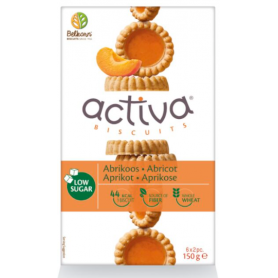 Biscuiti Activa cu caise, fara zahar, 120g Belkorn