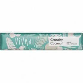 Baton de ciocolata crocanta cu cocos, eco-bio, 35g - Vivani