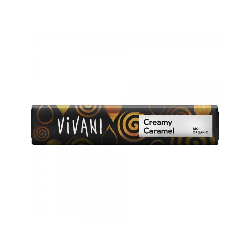 Baton de ciocolata cu caramel cremos, eco-bio, 40g - Vivani