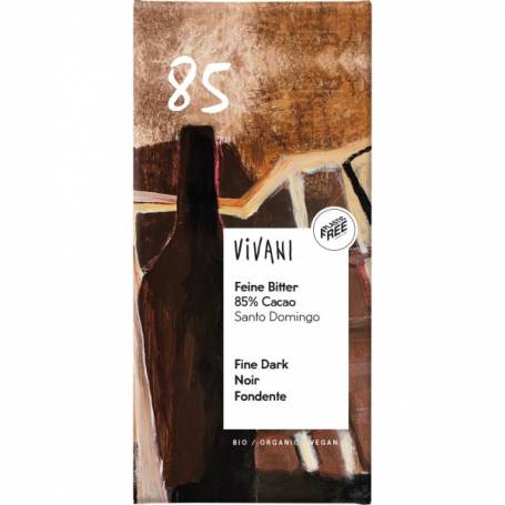 Ciocolata amara cu 85% cacao, eco-bio, 100g - Vivani