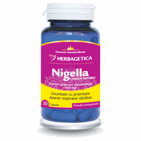 Nigella chimen negru, 120cps, 60cps si 30cps - Herbagetica