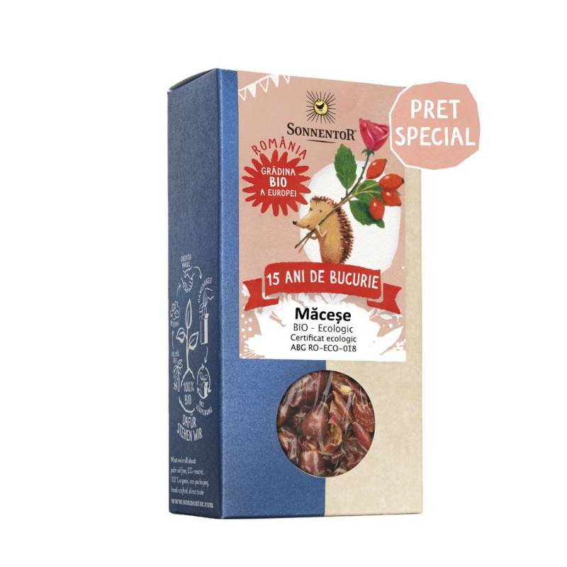Ceai 15 ani de bucurie cu fructe macese, eco-bio, 100g - Sonnentor