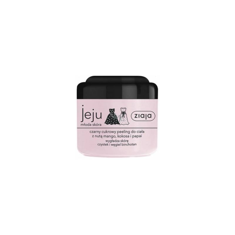 Micro-scrub cu zahar si carbune pentru corp, 200ml - Ziaja