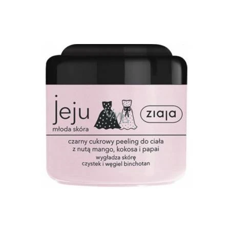 Micro-scrub cu zahar si carbune pentru corp, 200ml - Ziaja