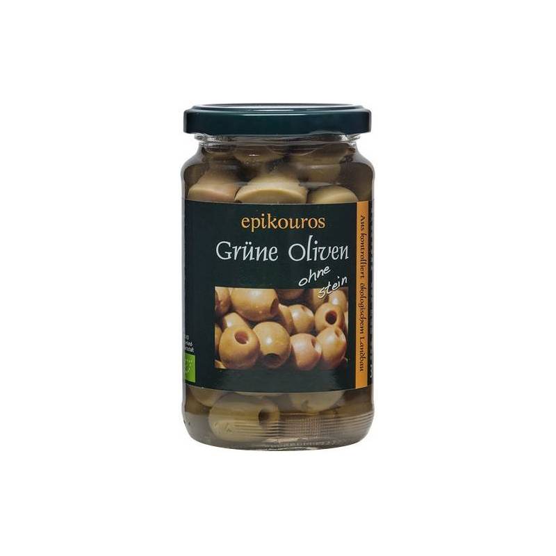 Masline verzi fara samburi, eco-bio, 315g - Epikouros