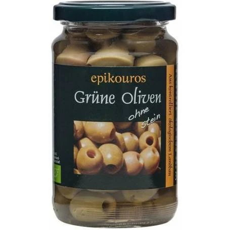Masline verzi fara samburi, eco-bio, 315g - Epikouros