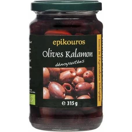 Masline Kalamata fara samburi, eco-bio, 315g - Epikouros