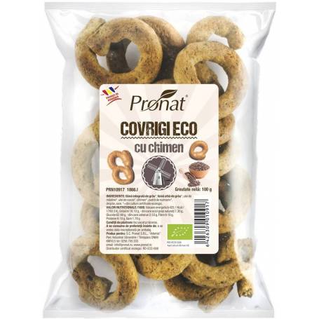 Covrigi cu chimen Eco-Bio 100g - Pronat