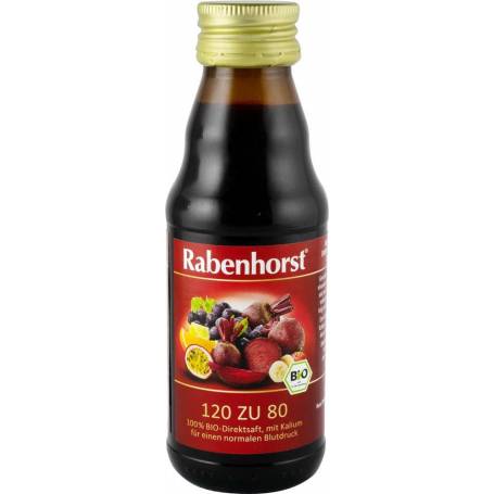 Suc de sfecla rosie si fructe "120 pana la 80"  Eco-Bio 125ml - Rabenhorst