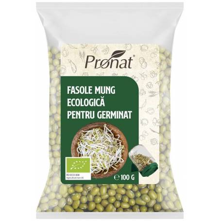 Fasole mung pentru germinat Eco-Bio 100g - Pronat