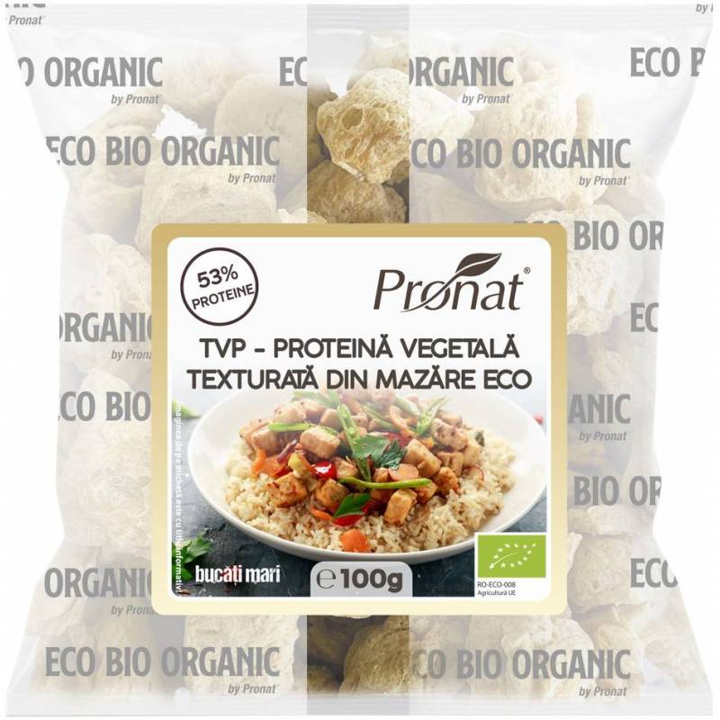 Proteina Vegetala Texturata din mazare eco-bio, 100 g - TVP