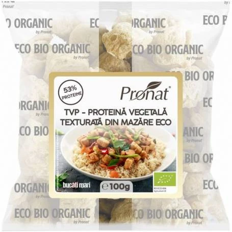 Proteina Vegetala Texturata din mazare eco-bio, 100 g - TVP
