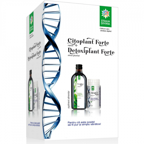 Citoplant forte, 270 capsule si detoxifiant forte, 500ml - steaua divina