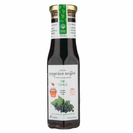 Sirop de Coacaze negre in miere pura de salcam, 230ml - Steaua Divina