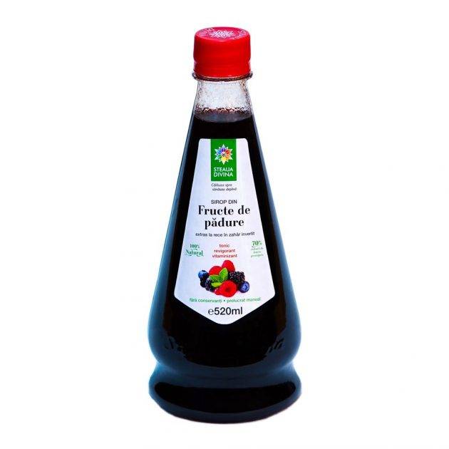 Sirop fructe de padure, 520ml - steaua divina