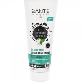 Pasta de dinti cu menta  impotriva cariilor, fara fluor, 100ml - Sante