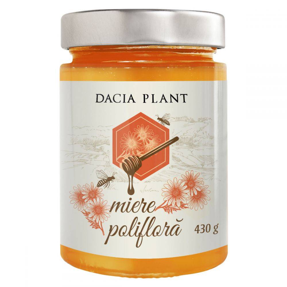 Miere poliflora, 430g - dacia plant