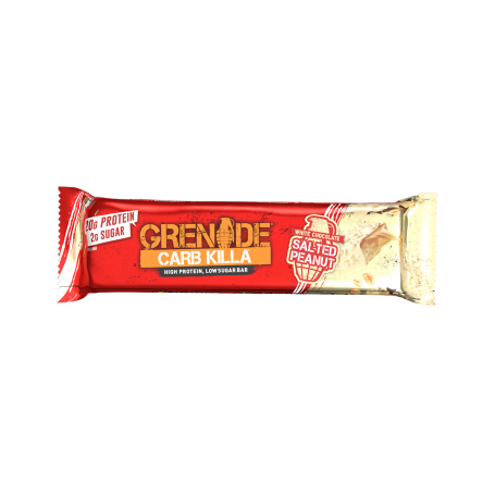 Protein Bar, Baton Proteic, Cu Aroma De Ciocolata Alba Si Arahide Sarate, 60g - Grenade Carb Killa