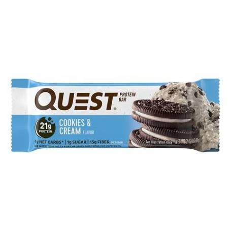 Protein Bar, Baton Proteic, Cu Aroma De Biscuiti Si Frisca, 60g - Quest