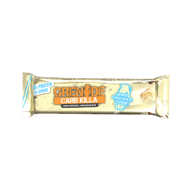 Baton Proteic Cu Aroma De Biscuit Si Ciocolata Alba, 60g - Grenade