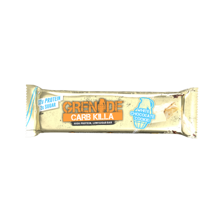 Baton Proteic Cu Aroma De Biscuit Si Ciocolata Alba, 60g - Grenade