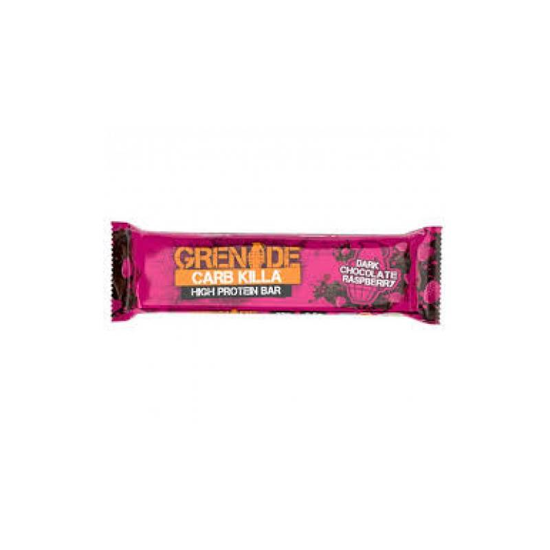 Baton Proteic, cu Aroma de Ciocolata Neagra si Zmeura, 60g - Grenade