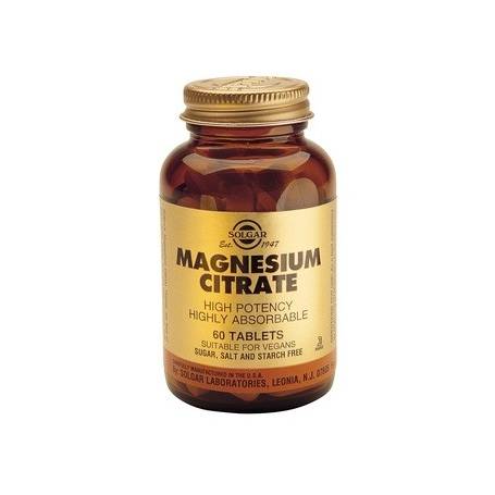 Magnesium Citrate - citrat de magneziu - 200mg 60 tabs - SOLGAR