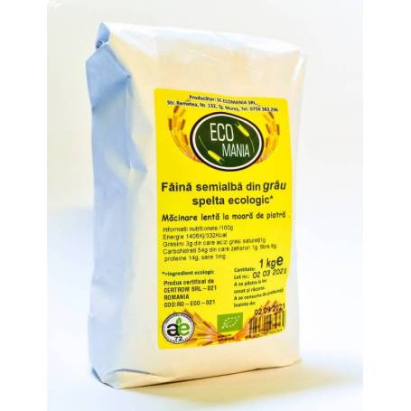 Faina spelta semialba, eco-bio, 1000g - Ecomania