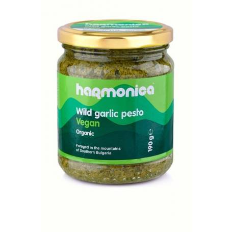 Pesto cu usturoi salbatic, eco-bio, 190g - Harmonica