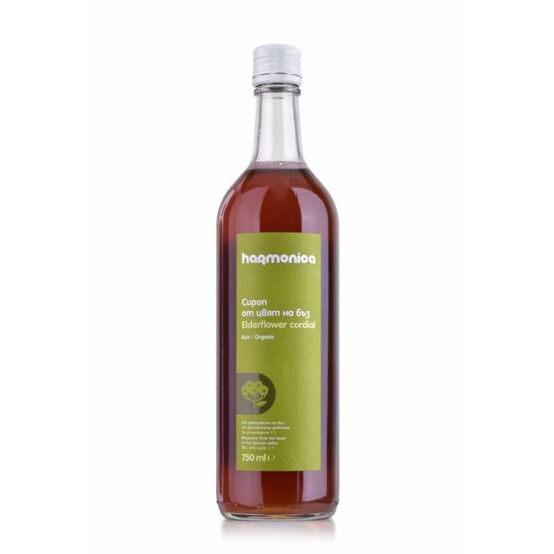 Sirop din flori de soc, eco-bio, 750ml - Harmonica