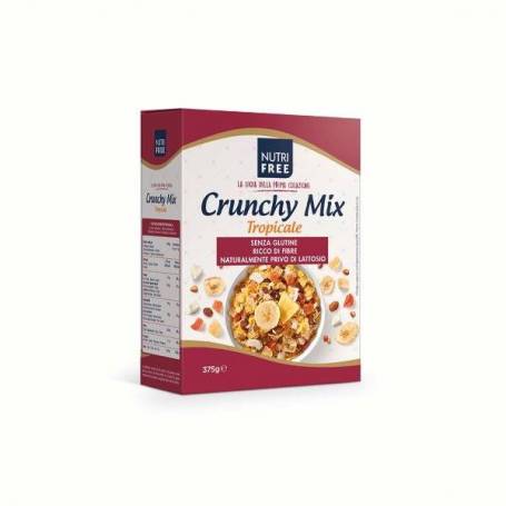 Crunchy mix tropicale fulgi de cereale cu fructe, 375g - Nutrifree