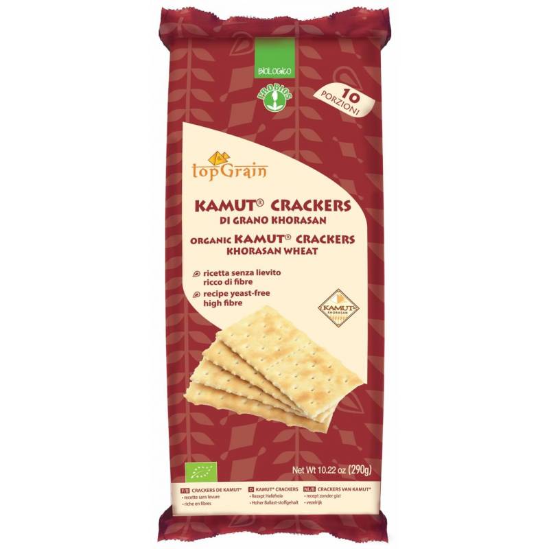 CRACKERS DIN GRAU KAMUT, FARA DROJDIE, eco-bio, 290g, Probios