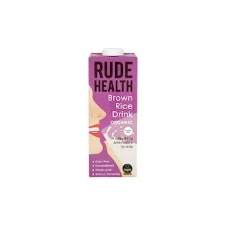 Lapte vegetal organic din orez brun, 1L - Rude Health