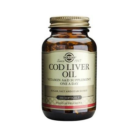 Cod Liver Oil - ulei din ficat de cod - 100cps SOLGAR