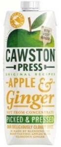 Suc natural din mere si ghimbir 1l - cawston press