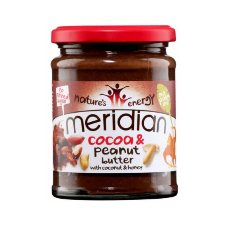 Unt de arahide si cacao, eco-bio, 280g – Meridian